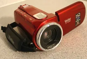 Dvr992hd Vivitar Lcd Video Camcorder 910hd 2.7ftft 4x Red Works No Sd Card