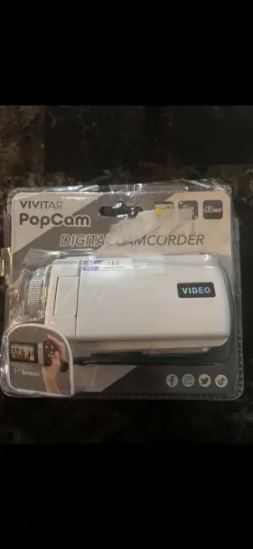 Dvre507-wht Vivitar Popcam White Digital Camcorder 3 Inch Lcd 16x Zoom Microsd
