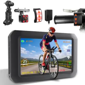 F3k-nt Vsysto Bicycle Camera Selfie Mode Wifi Gps Colorful Taillight Hd 1080p Front And R
