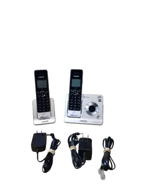 Ls6425-2 Vtech Handset Cordless Answering Home Phone System Tested Complete