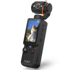 W & O 729545347820 Vlogging Camera With 180 Rotating Lens Pocket Body Audio Video