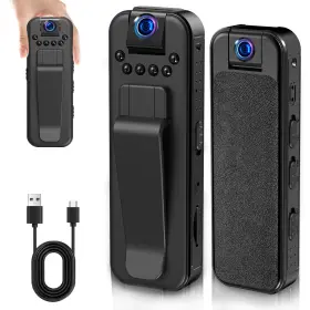 Zt806 Wfulm Body Hd 1080p Mini Cam With Night Vision Wearable Camcorder 180 Ro