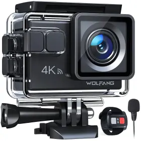Ga100 Wolfang 650380023948 Action Camera 4k 20mp Waterproof 40m Underwater For Snorkeling