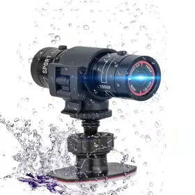 Wzquisite 712142721346 Motorcycle Bike Helmet Camera 1080p Mini Action Cam Waterproof 120 Wide Angle