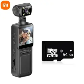 8khd Xiaomi 8k Pocket Camera 180 Flip Mini Night Vision Vlogging Osmo 3