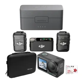 Cprn0000032501 Xtra Edge K8 Dji Mic 2 With Action Camera Memory Card And Carrying Case Bundle