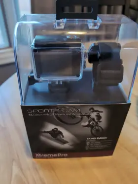 22wiquxtrmpr4kctnesc Xtremepro Sports Cam 4k Edition With 20 Mounts And Accessories - Black