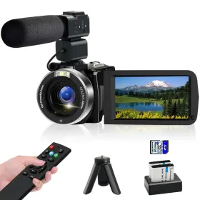 Yeein 414751545048 4k Video Camera Camcorder With Ir Night Vision Mini Tripod 3 Inch Touch Scr