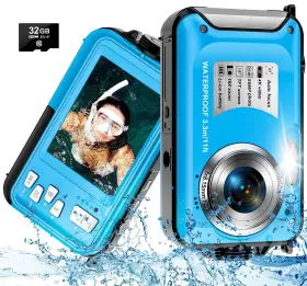 56mp Yifecial 717015607611 4k Waterproof Camera With 32gb Card 11ft Floatable Digital Autofo