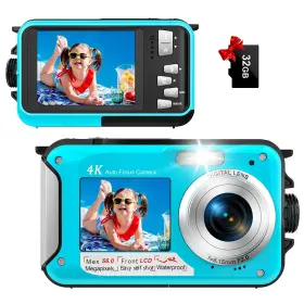 56mp Yifecial 717015617030 4k Underwater Camera Autofocus 11ft Waterproof Dual-screen Selfie