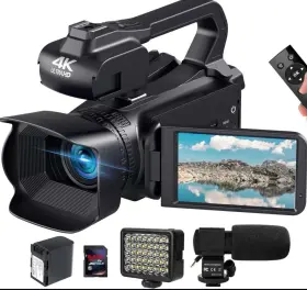 Dv074-nbus31 Yixinxin Digital Video Camera Camcorder 64mp 1080p 60fps Black