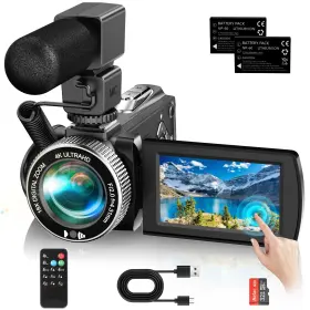 Hdv920p Yotomiguo 4k Video Camcorder 48mp 3.0 Inch Touch Screen 18x Digital Zoom Ir Night Vision W
