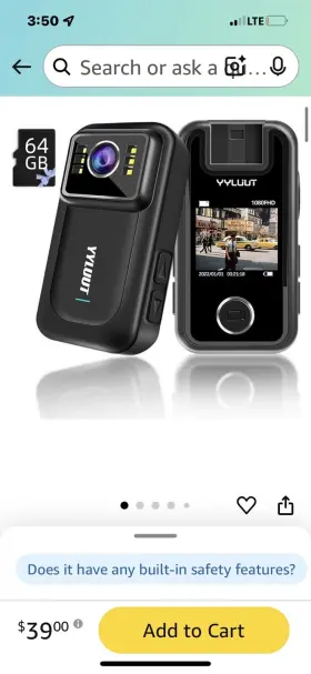 Lp99 Yyluut Body Camera