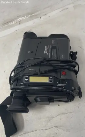 Vm8300 Zenith Black 8 1 Power Zoom Variable Shutter Video Camcorder Not Tested #3