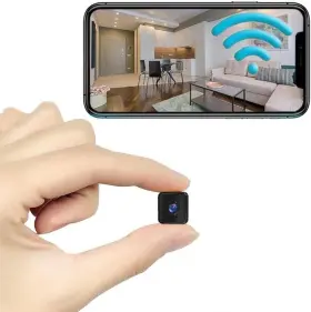 Hh-1pro Zhoucxzda Mini Wireless Indoor Camera Wifi Home Security Small Black Grey