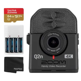 Q2n-4k Zoom 657701050379 Ultra High Definition Handy Video Camera Recorder For Musicians 64gb