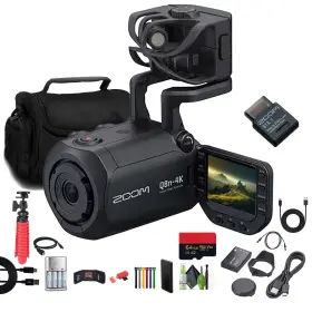 Q8n-4k-ag2-5 Zoom Q8n-4k Handy Video Recorder Memory Card Microsdxc Extreme Pro 64gb Bundle