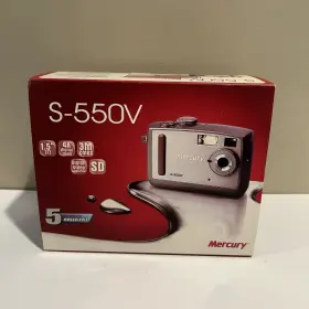 S-550v Zoom Mercury Digital Camera 5 Megapixels 4x Zoom/video Camcorder No Sd