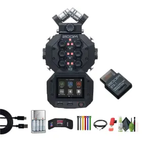 Zh8-ag2-5 Zoom H8 12-track Handy Audio Recorder Extreme Pro 64gb Sdxc Memory Card Bundle