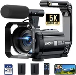 Camcorder Video Camera 5K, 56MP 3" 270 Rotatable Touch Wifi 16XZOOM 64GB Bat. Fixed Price $174.63.