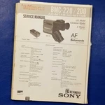 Sony BMC-220 BMC-200 AC-M110E Service Manual Original Paper Oem Repair. Fixed Price $29.95.