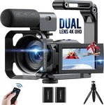Camworld 4K Video Camera Camcorder Dual Lens 56MP Wifi Ir Night Vision Vlogging. Fixed Price $133.01.