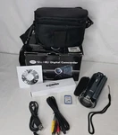 Cobra Digital Video Camera 12MP Camcorder Teal 8X Zoom 3" Lcd Bundle. Fixed Price $56.25.