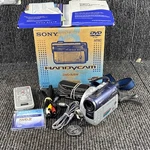 Sony Handycam DCR-DVD100 Camcorder W/ Some Cables Battery Disc. Works. Fixed Price $94.99.