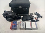 Ge 8MM Camcorder Cg 818 W/ Everything Seen (runs & Loads) (read). Fixed Price $28.00.