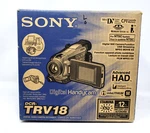 Sony Handycam DCR-TRV18 Ntsc Minidv Camcorder W/box, Remote Cntrl Has Defects. Fixed Price $71.99.