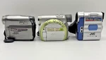 Lot Of 3 Jvc GR-D770U, GR-D200U GR-DX75U Mini Dv Digital Camcorders Parts/repair. Fixed Price $27.51.