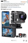 Hiicam Speed 10 Action Camera 5K Waterproof Eis Wi-fi Remote Wide Angle Black. Fixed Price $57.99.