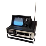 1977 Panasonic TR-535 Portable 5" Pop-up B&w Tv Radio Complete W/ Box Manuals. Fixed Price $199.00.
