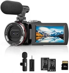 Video Camera, Camcorder 4K, 64MP 30FPS Dual Lens With Wireless Mic For Vl. Fixed Price $143.99.
