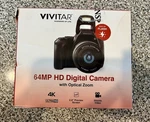 Professional Camera Vivitar 64MP Hd Compact Optical Zoom 2.8" Black. Fixed Price $60.00.