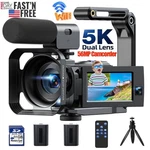 Uhd 5K + 1080P Dual Lens Camcorder Video Camera Digital Wifi Ir Night Vision Us. Fixed Price $119.99.