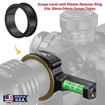 Spirit Bubble Optics Rifle Scope Level Kit W/ 34MM To 30MM Reducer Ring Adapter. Fixed Price $24.69.