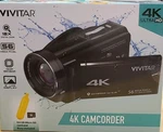 Vivitar DVR-4K Ultra Hd Waterproof Camcorder 18X Zoom 3" Lcd 64GB Microsd. Fixed Price $60.00.