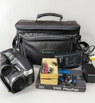 Panasonic PV-L858 Vhs-c Camcorder Tested Working Playpak Remote Charger. Fixed Price $70.00.