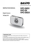 Sanyo VPC-E6EX E6GX Digital Camera Operating User Owner Instruction Manual. Fixed Price $29.99.