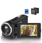 Camcorder Video Camera Qhd 2.7K 56MP 16X Digital Zoom Vlogging With Led. Fixed Price $53.00.