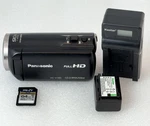 Panasonic HC-V180 10MP Camcorder Digital Video Camera Bundle W/ Battery & Charge. Fixed Price $450.00.