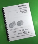 Owners Manual For Panasonic HC-WXF991 WXF881 Video Camera 262 Pages W/clear Cove. Fixed Price $36.99.