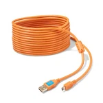 Latch And Lock 15 Foot (4.5M) Usb 2.0 To Mini-b Pin Gold Plated Cable Orange. Fixed Price $14.99.