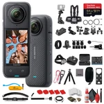 INSTA360 X4 Waterproof Camera + 50-IN-1 Accessory Kit 64GB Card Bundle. Fixed Price $579.95.