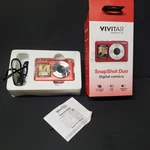 Vivitar Snapshot Duo Digital Camera Red VECSDUAX2 56MP 2.7K Dual Screen New In. Fixed Price $19.99.