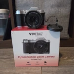 Vivitar Hybrid Optical Zoom Camera 64MP 4K Video Black/silver Mi. Fixed Price $79.00.