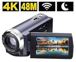 Seree Camcorder 4K 48MP Wifi Control Digitial Camera 3.0 Touch Screen Night Vi. Fixed Price $144.99.