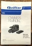 Quasar VM-21AC Video Camera Owner / User Manual *original*. Fixed Price $14.97.