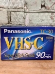 Panasonic TC-30 Vhs-c Super High Grade Camcorder 90 Min. Tape New Factory Sealed. Fixed Price $10.30.